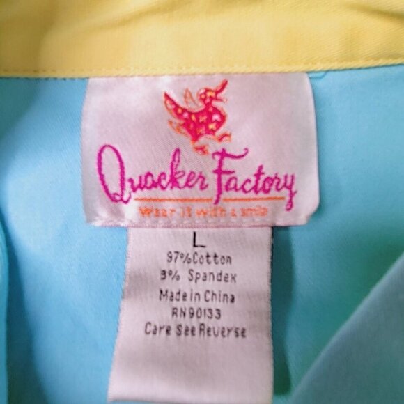 Quacker Factory Denim Jacket Size L Fringe Hem Rhinestone Zippers Jewel Buttons - Picture 6 of 11